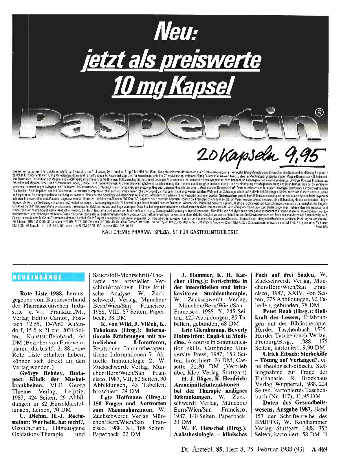 Vorschauseite 1: Neueingänge