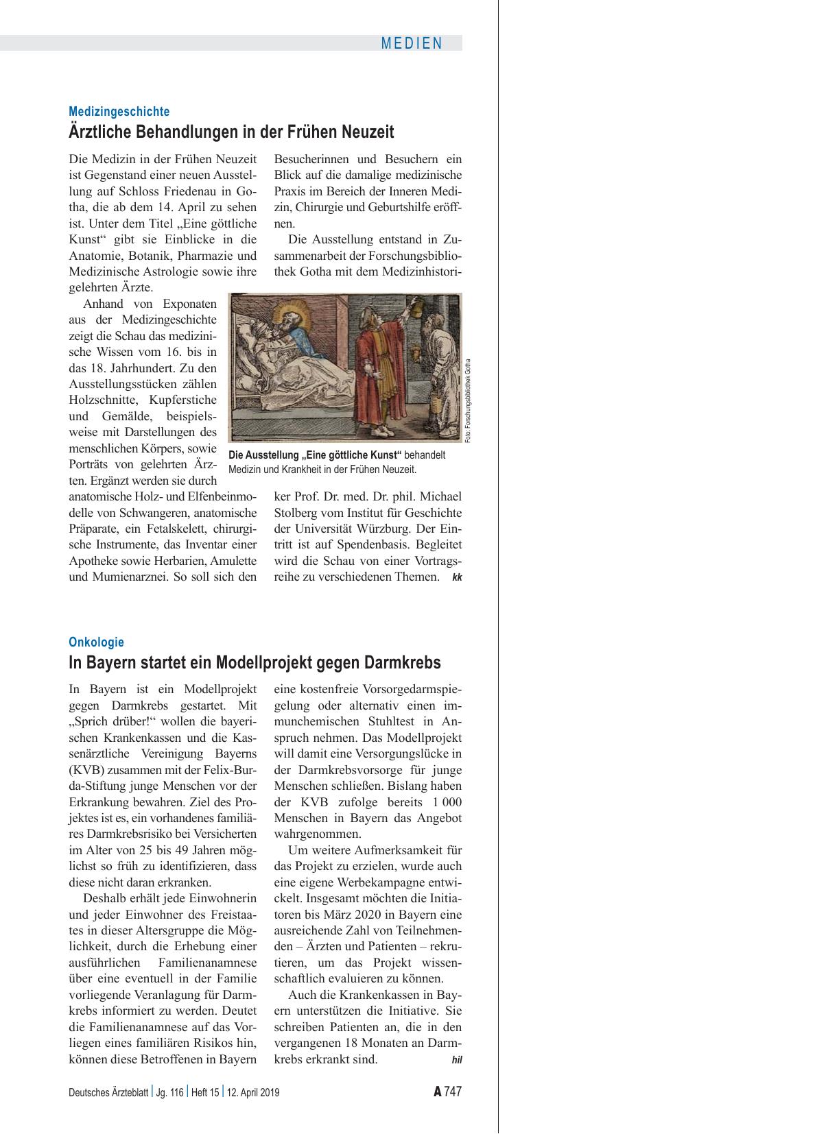 Vorschauseite 1: Medizingeschichte: Ärztliche Behandlungen in der Frühen Neuzeit