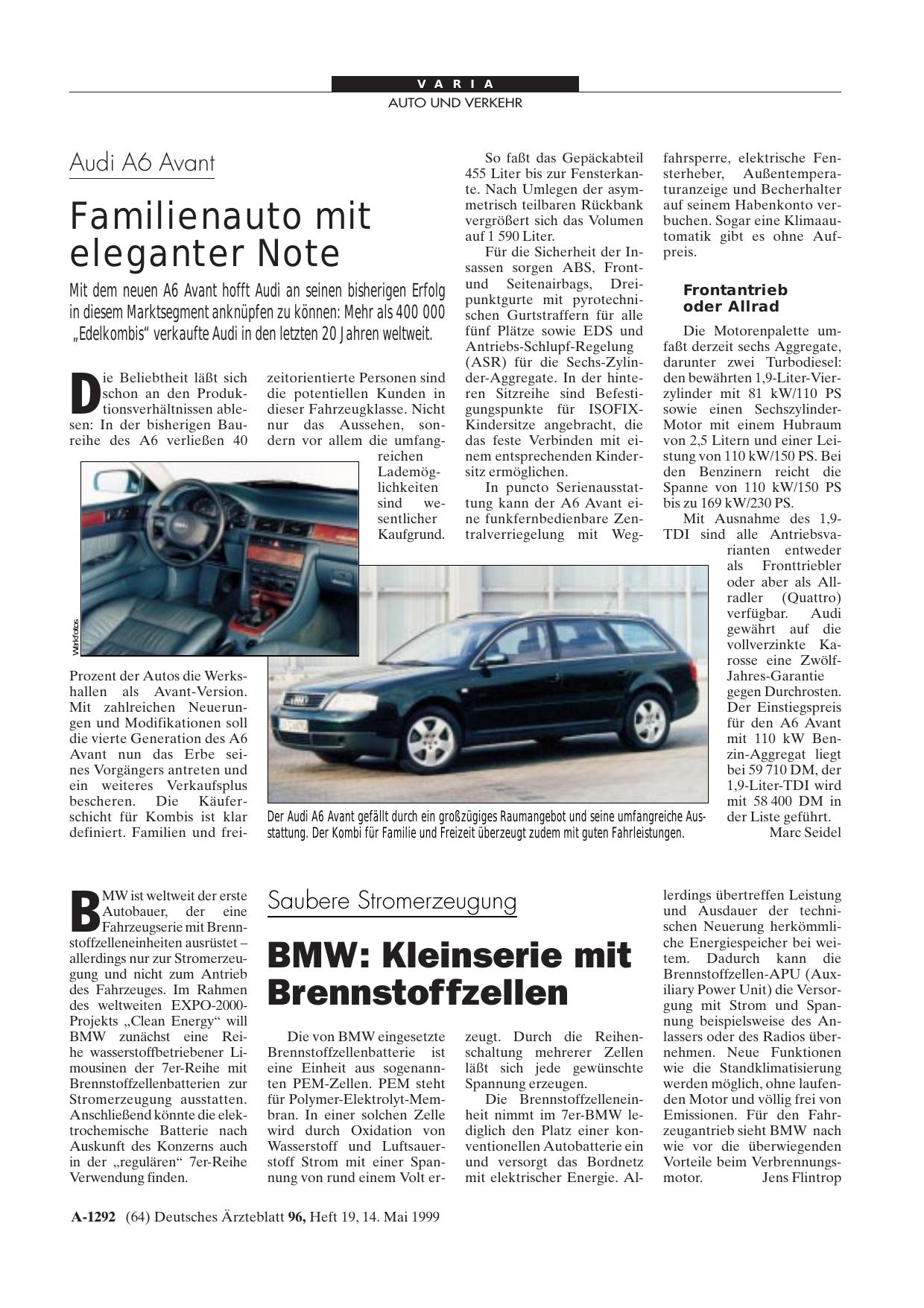 Vorschauseite 1: Audi A6 Avant: Familienauto mit eleganter Note