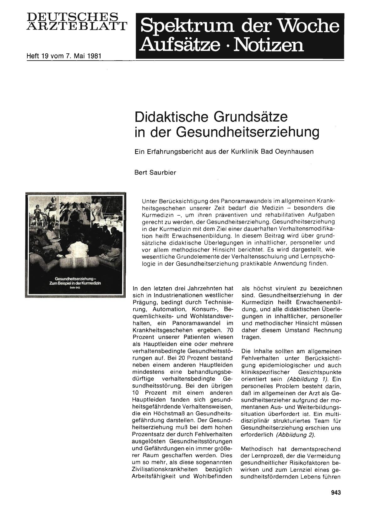 Vorschauseite 1: Didaktische Grundsätze in der Gesundheitserziehung