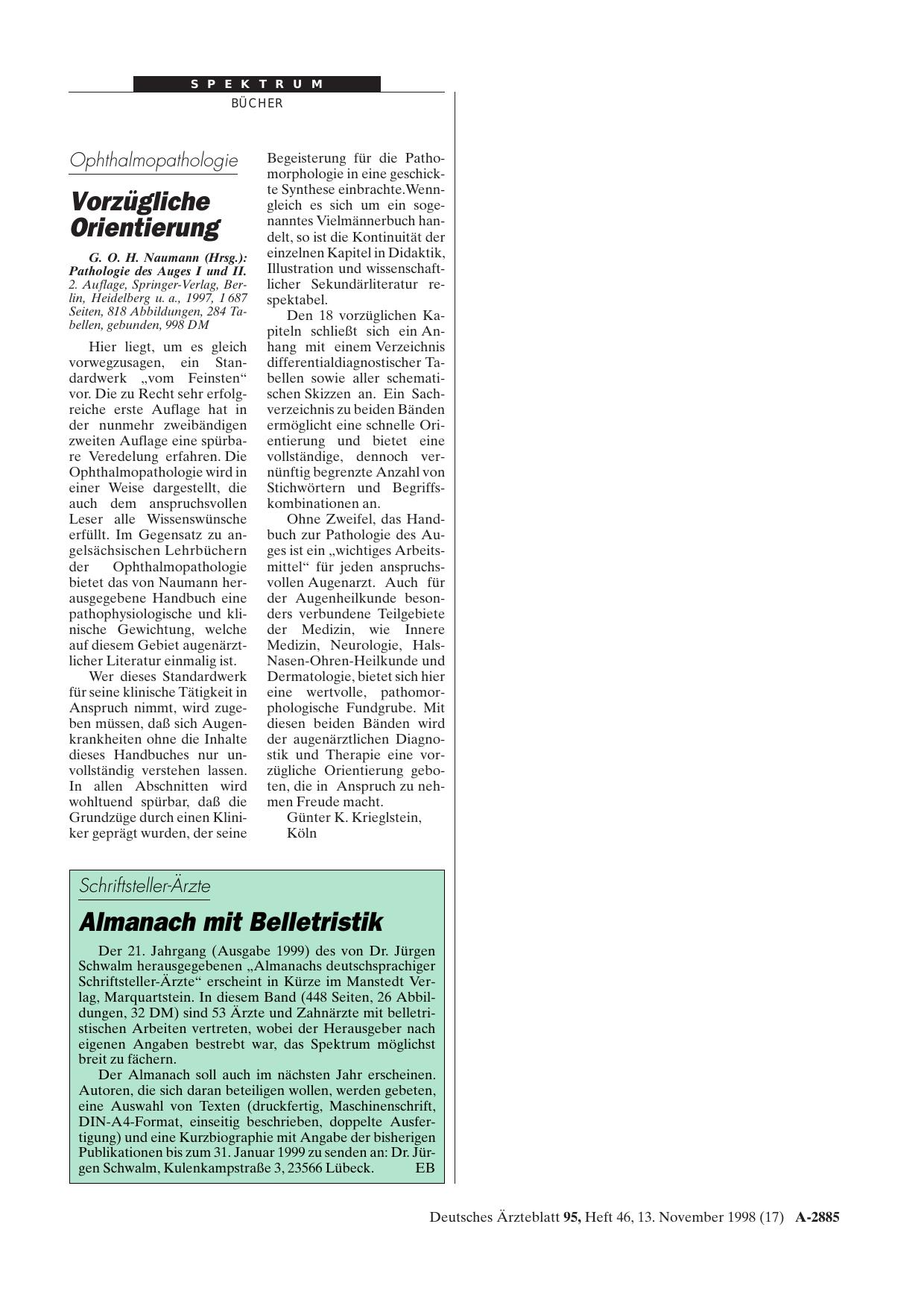 Vorschauseite 1: Pathologie des Auges I und II