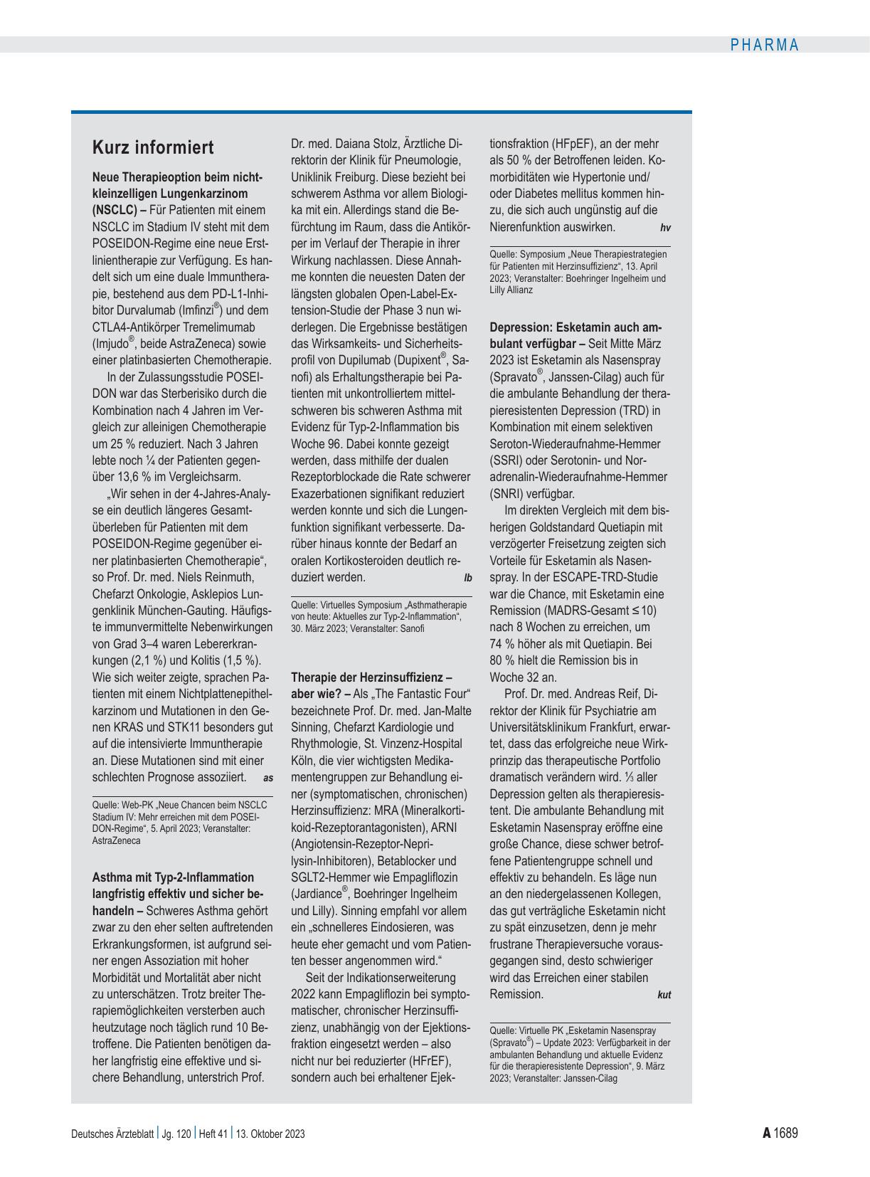 Vorschauseite 1: Kurz informiert