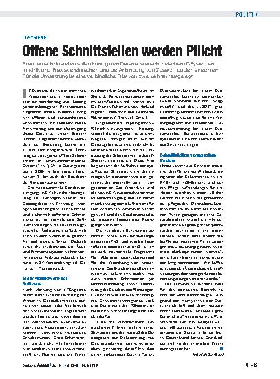 Vorschauseite 1: IT-Systeme: Offene Schnittstellen werden Pflicht