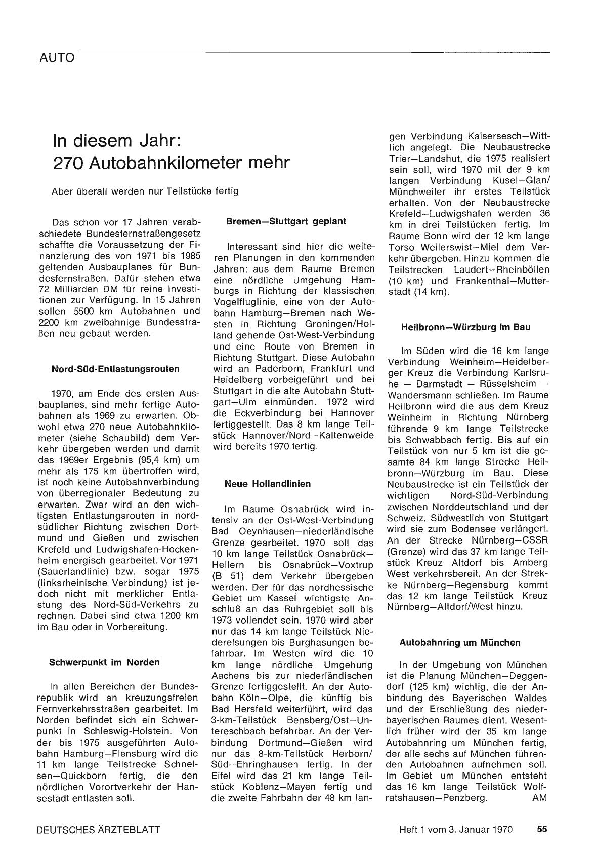 Vorschauseite 1: In diesem Jahr: 270 Autobahnkilometer mehr