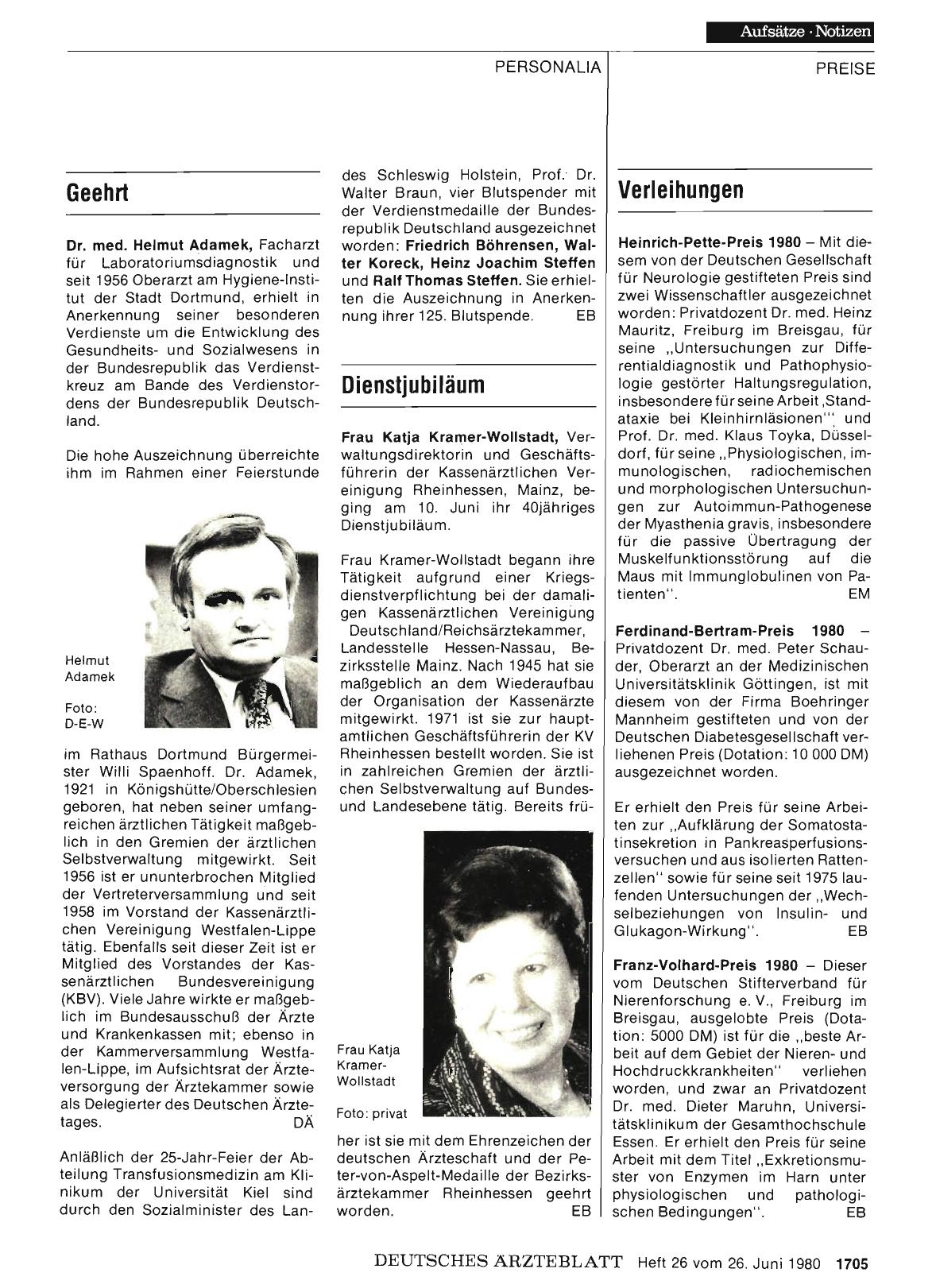Vorschauseite 1: Verleihungen