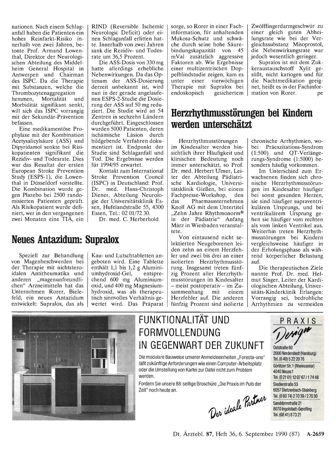 Vorschauseite 1: Neues Antazidum: Supralox