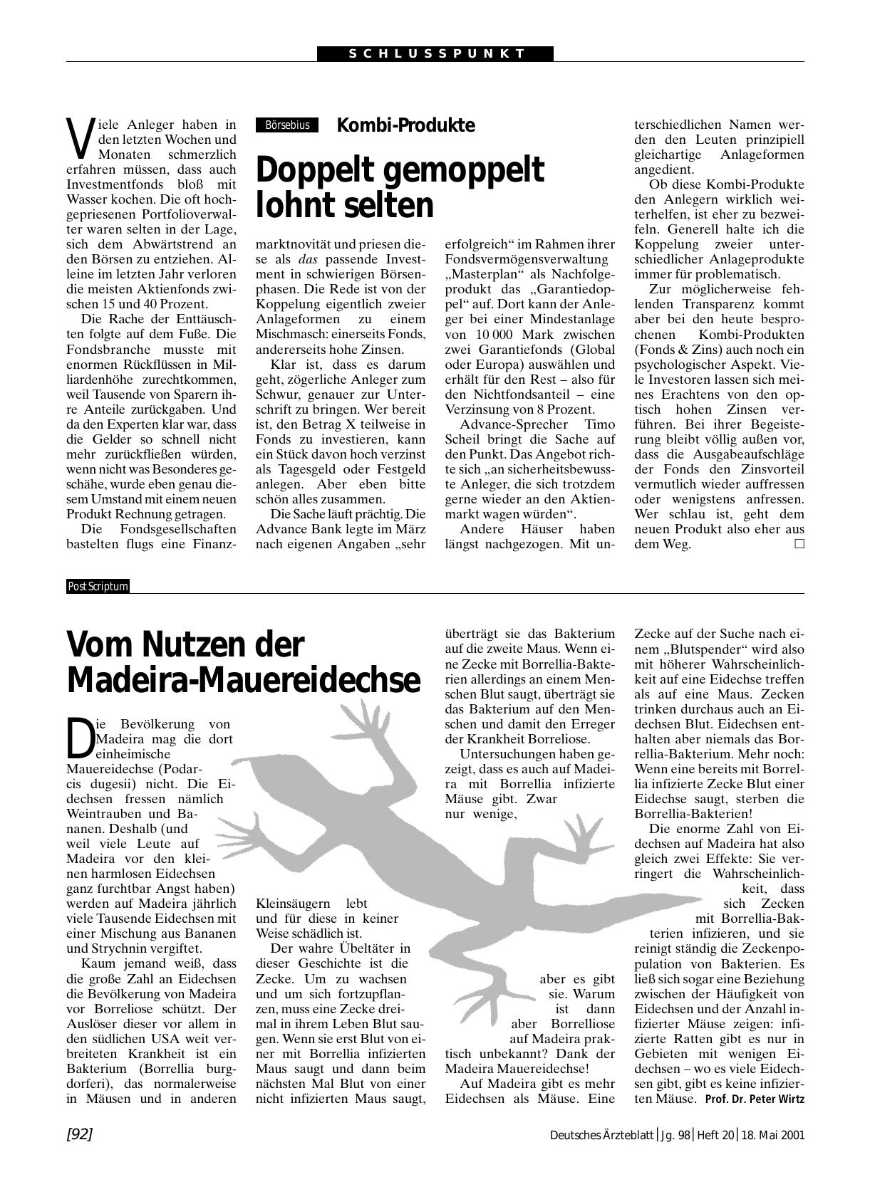 Vorschauseite 1: Vom Nutzen der Madeira-Mauereidechse