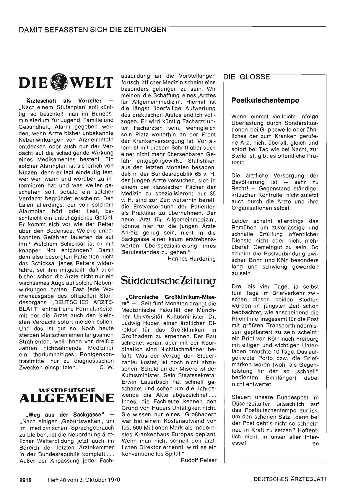 Vorschauseite 1: "Weg aus der Sackgasse"