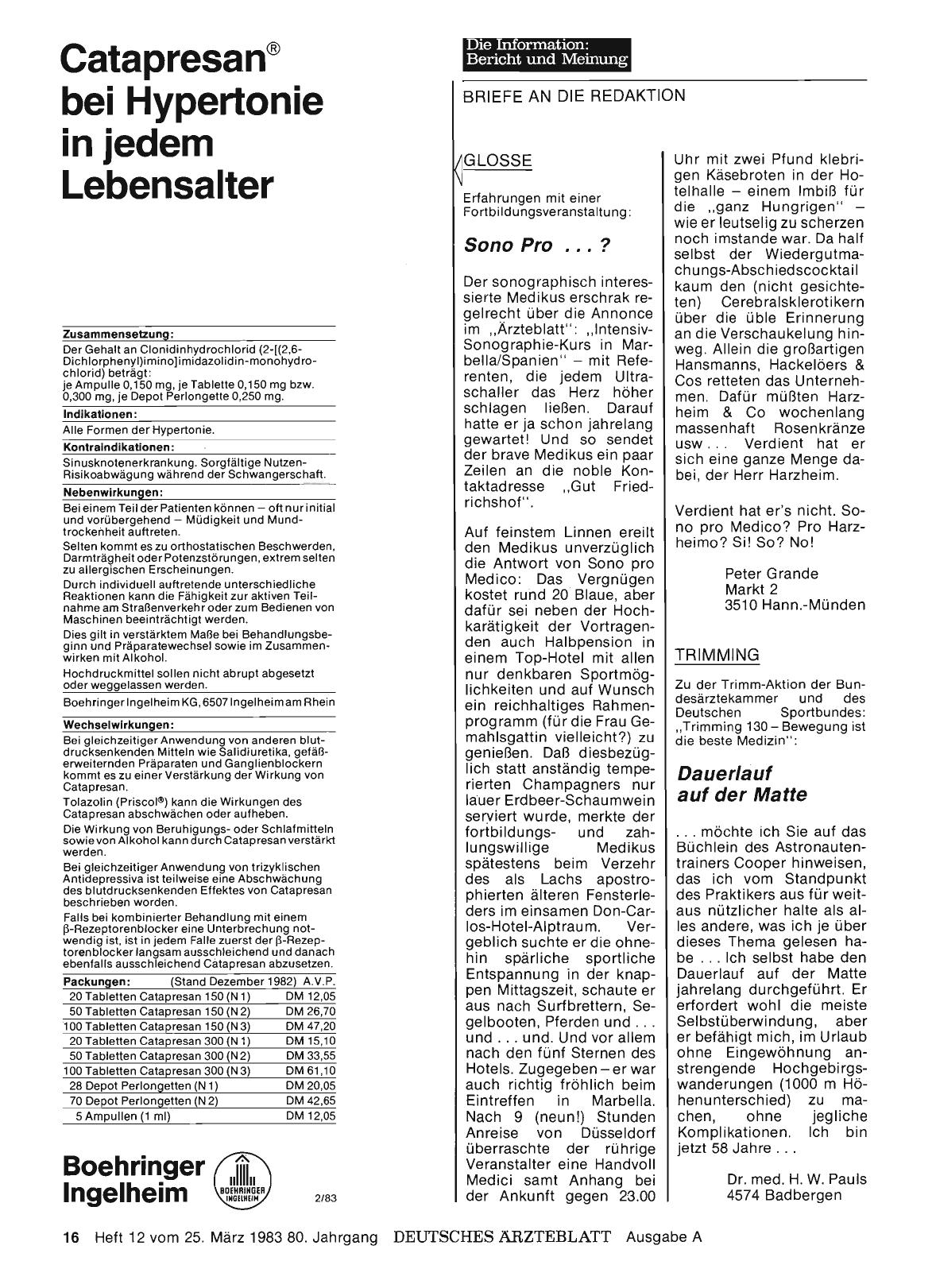 Vorschauseite 1: GLOSSE: Sono Pro. .. ?