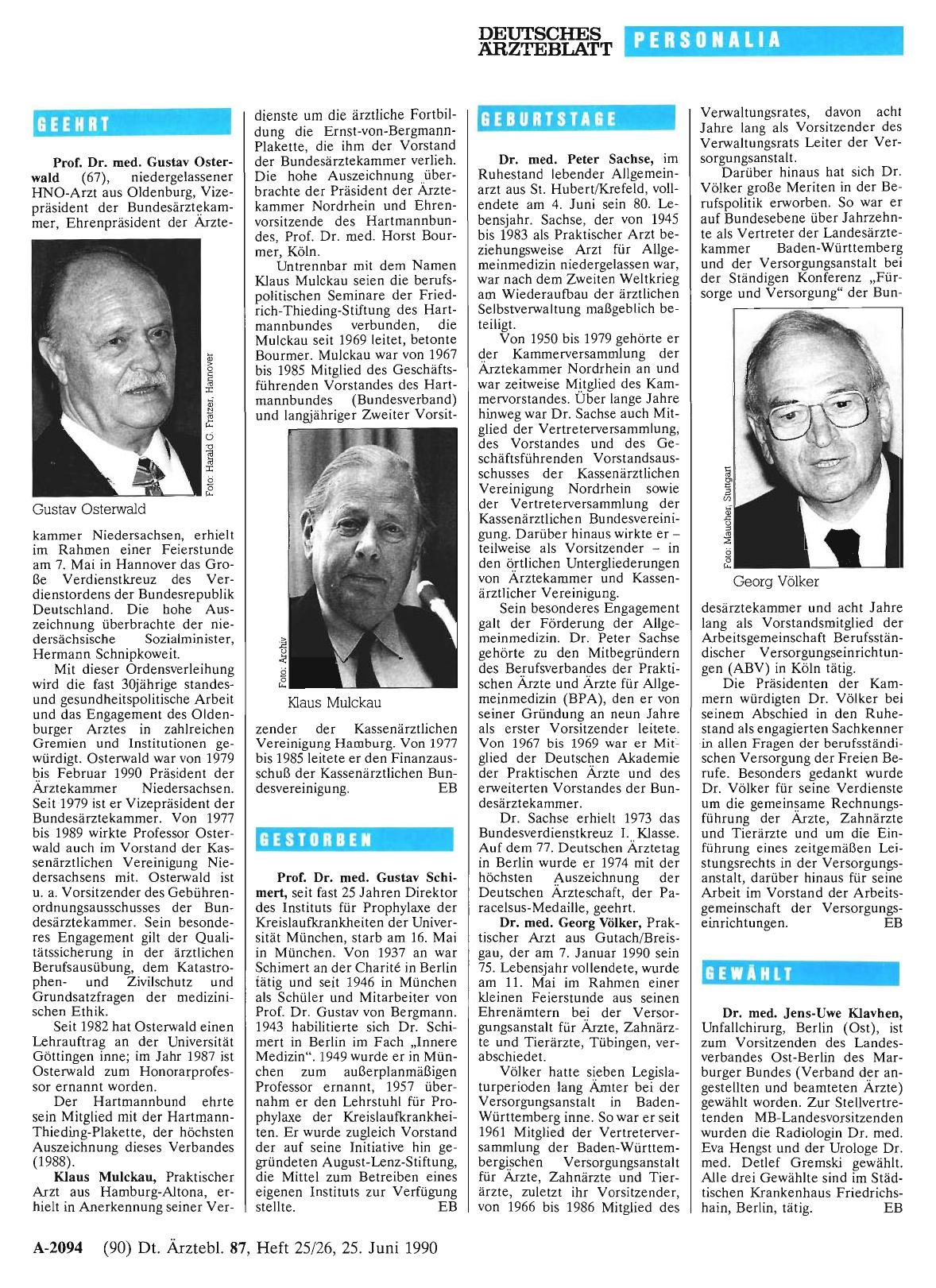 Vorschauseite 1: Geburtstage