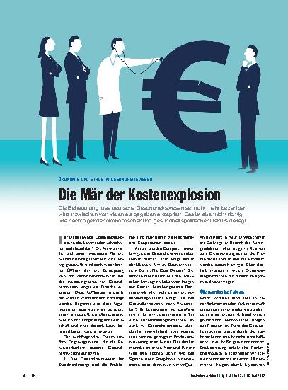 Vorschauseite 1: Ökonomie und Ethos im Gesundheitswesen: Die Mär der Kostenexplosion