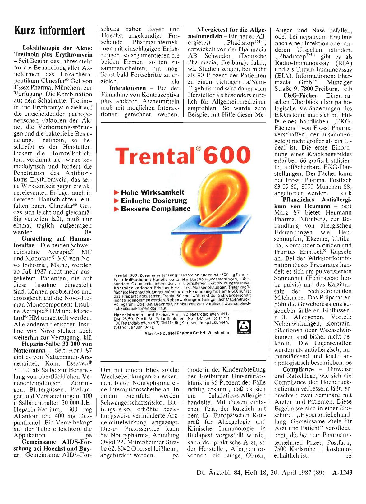 Vorschauseite 1: Kurz informiert