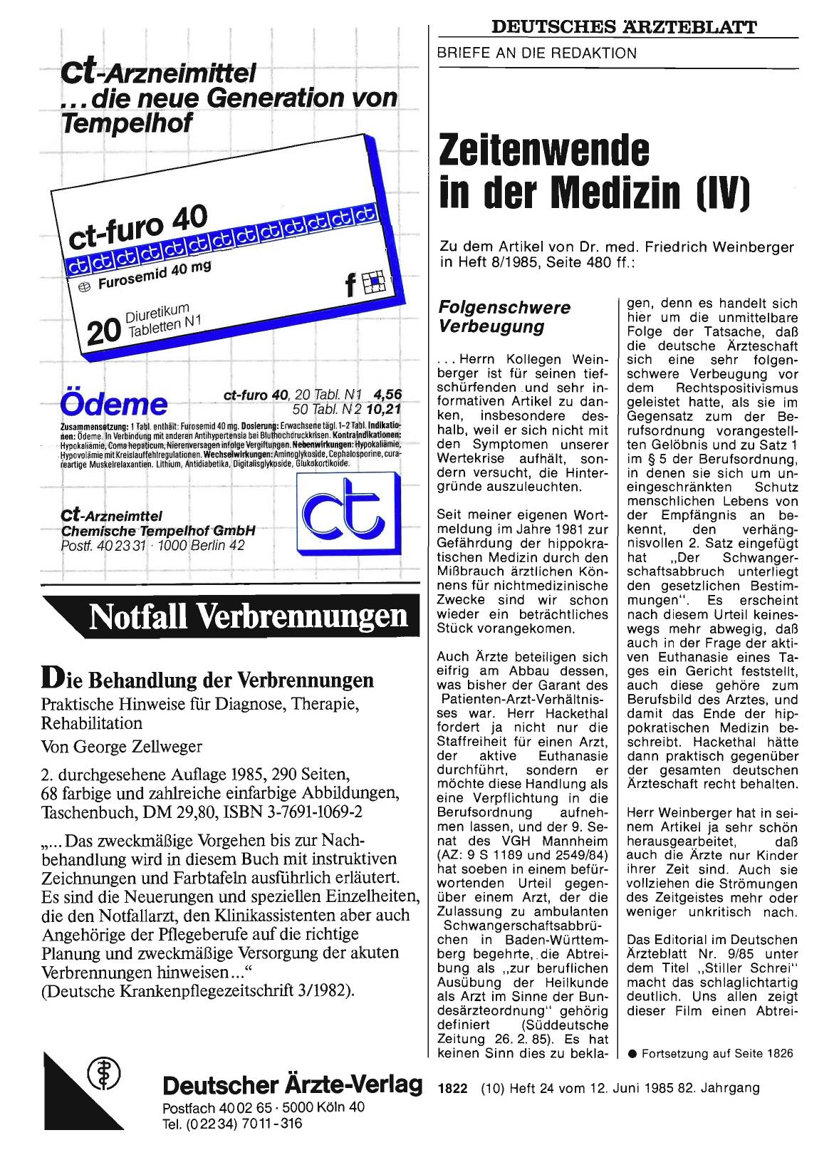 Vorschauseite 1: Zeitenwende in der Medizin (IV): Folgenschwere Verbeugung