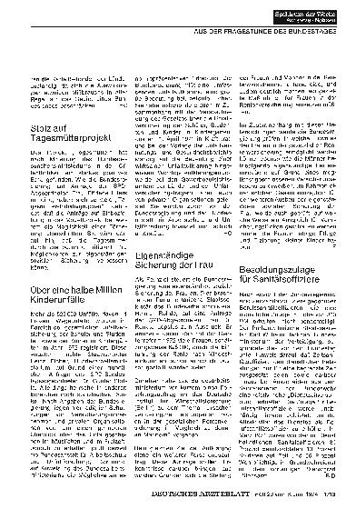 Vorschauseite 1: Über eine halbe Million Kinderunfälle