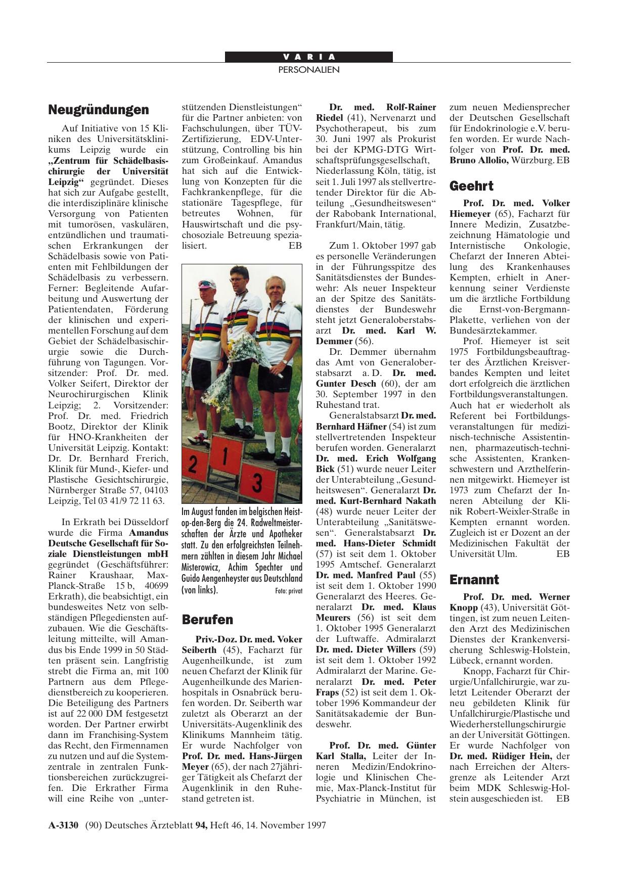 Vorschauseite 1: Neugründungen
