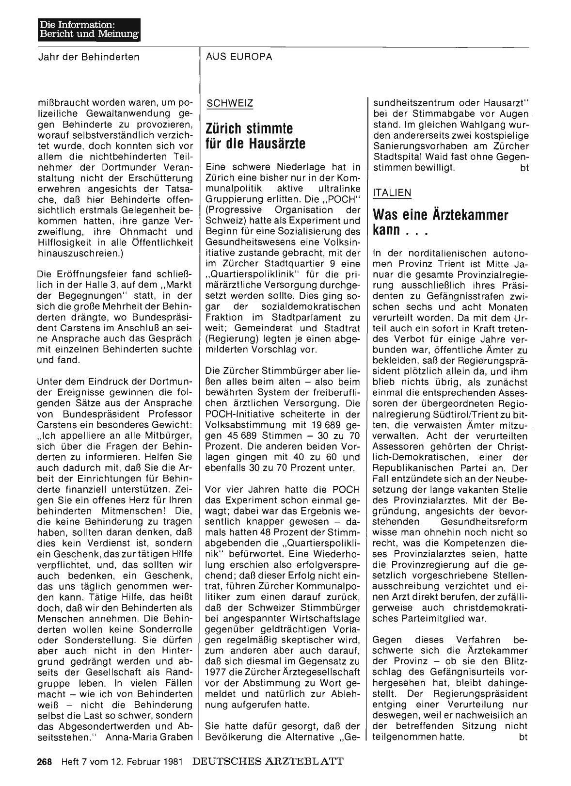 Vorschauseite 1: ITALIEN: Was eine Ärztekammer kann. ..