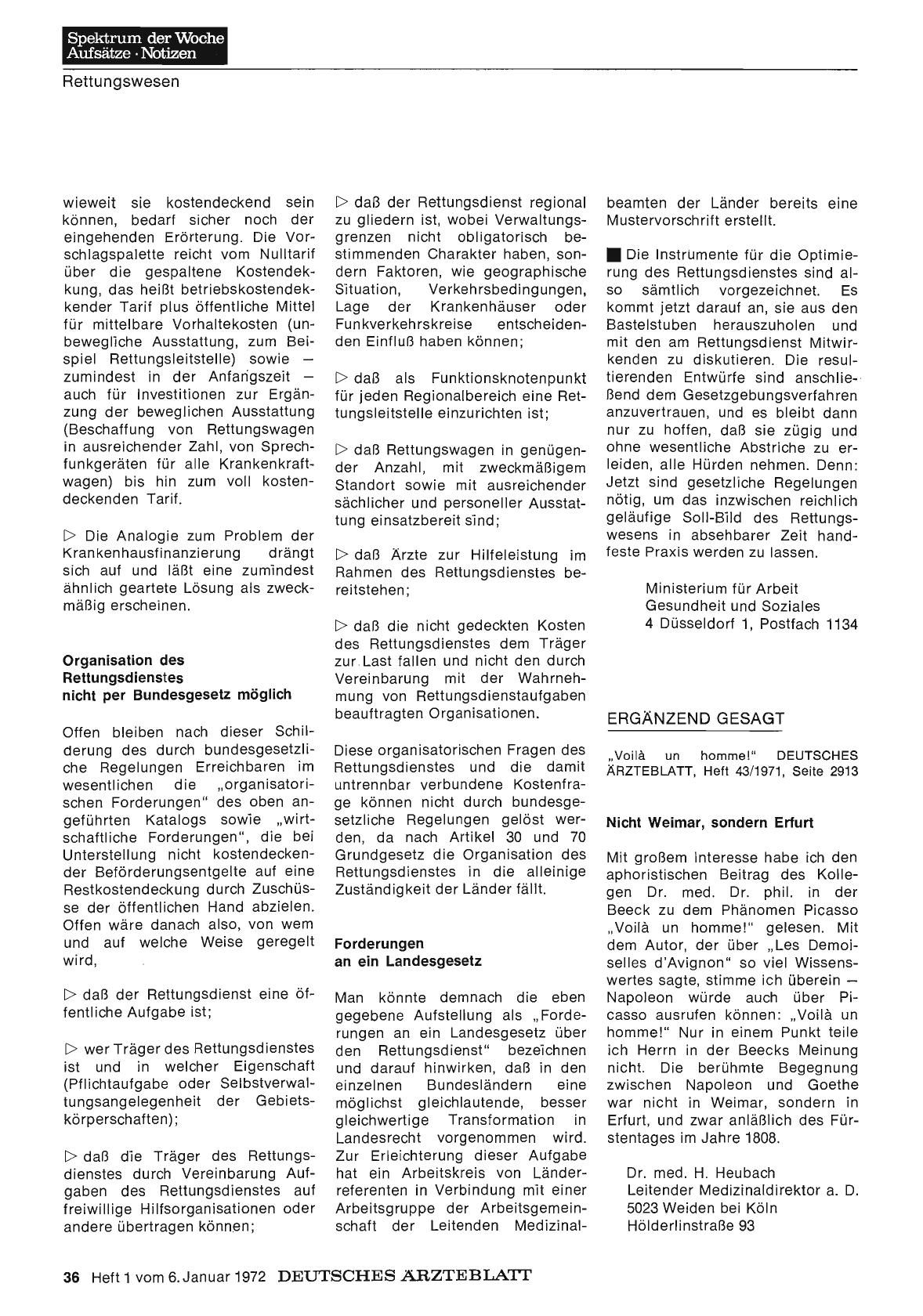 Vorschauseite 1: Ergänzend gesagt: Nicht Weimar, sondern Erfurt