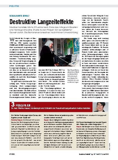 Vorschauseite 1: Sexualisierte Gewalt: Destruktive Langzeiteffekte