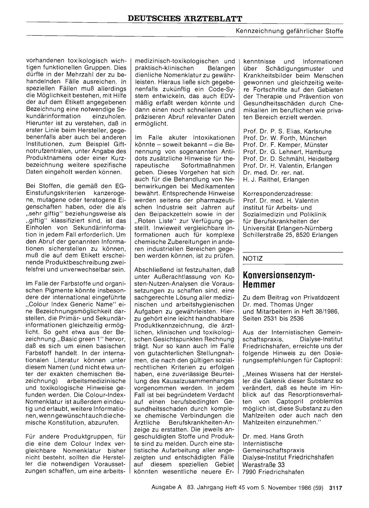 Vorschauseite 1: Konversionsenzym-Hemmer
