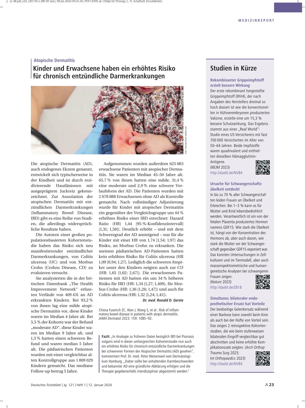 Vorschauseite 1: Studien in Kürze