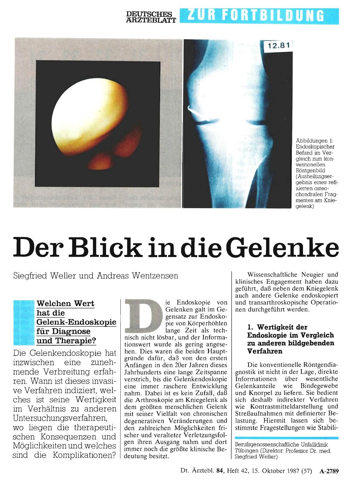 Vorschauseite 1: Der Blick in die Gelenke