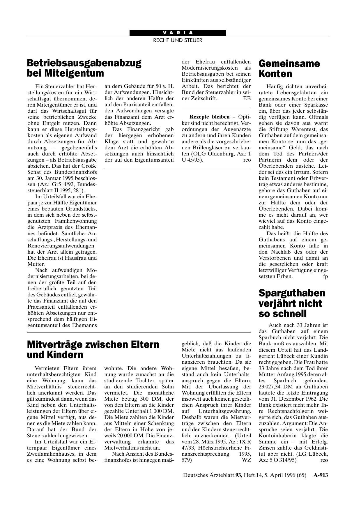 Vorschauseite 1: Mitverträge zwischen Eltern und Kindern