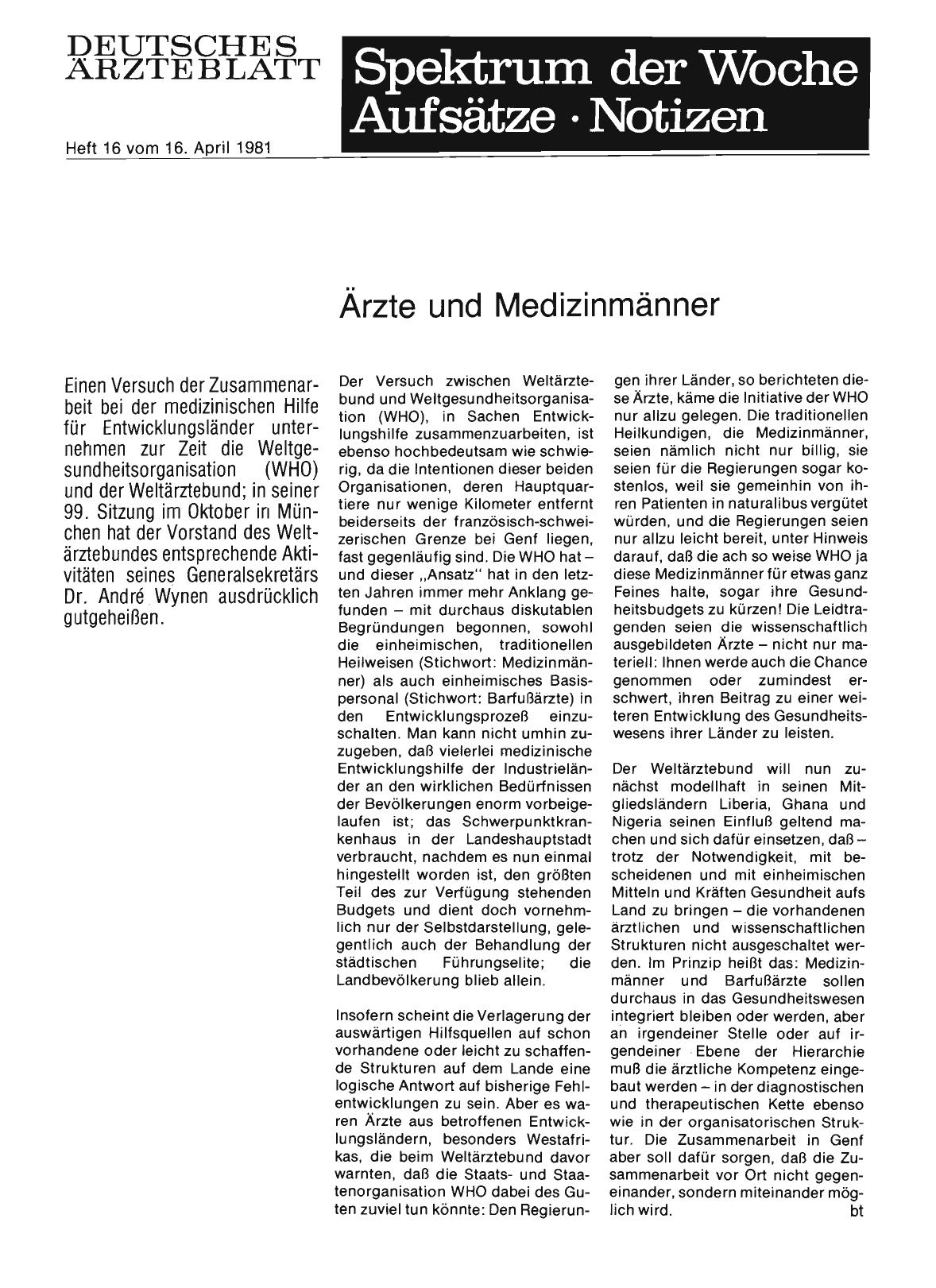Vorschauseite 1: Ärzte und Medizinmänner