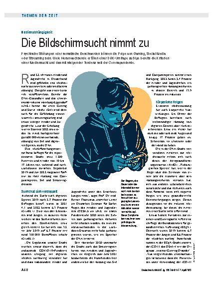 Vorschauseite 1: Medienabhängigkeit: Die Bildschirmsucht nimmt zu