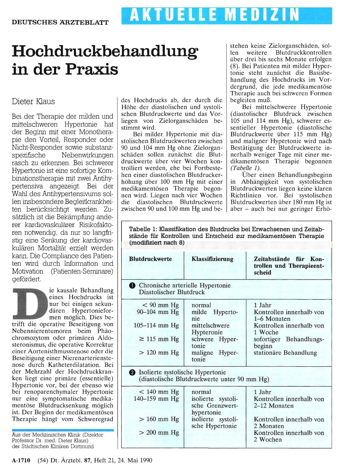 Vorschauseite 1: Hochdruckbehandlung in der Praxis