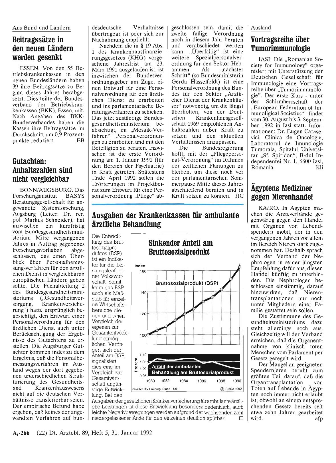 Vorschauseite 1: Beitragssätze in den neuen Ländern werden gesenkt