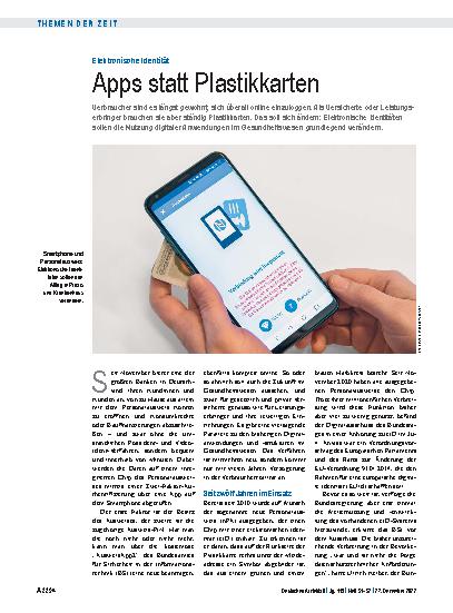 Vorschauseite 1: Elektronische Identität: Apps statt Plastikkarten