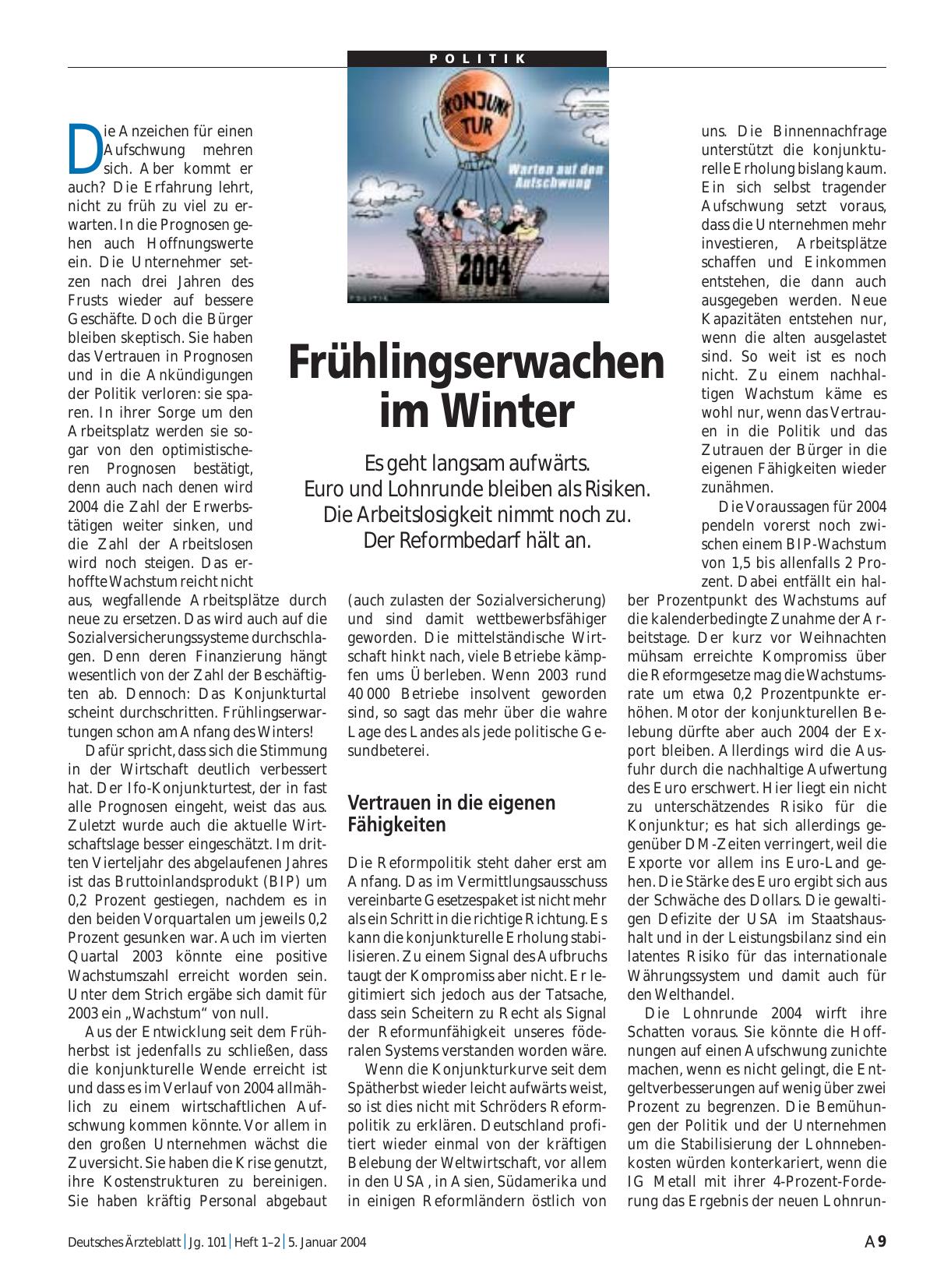 Vorschauseite 1: Frühlingserwachen im Winter