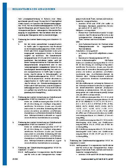 Vorschauseite 2: Beschluss des ergänzten Bewertungsausschusses nach § 87 Abs. 5a SGB V in seiner 80. Sitzung am 17. Juni 2022 zur Änderung des Einheitlichen Bewertungsmaßstabes (EBM)