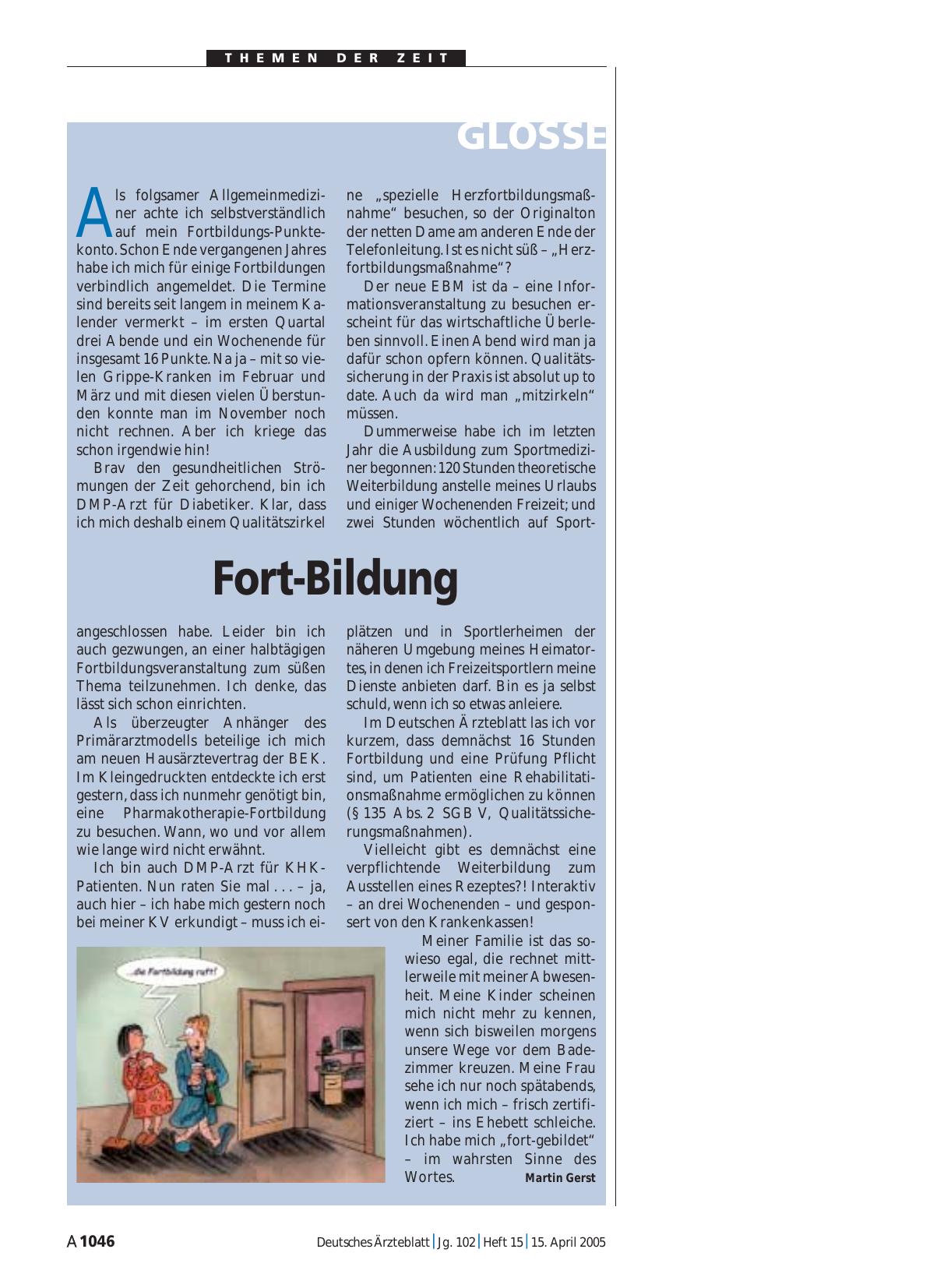 Vorschauseite 1: Fort-Bildung
