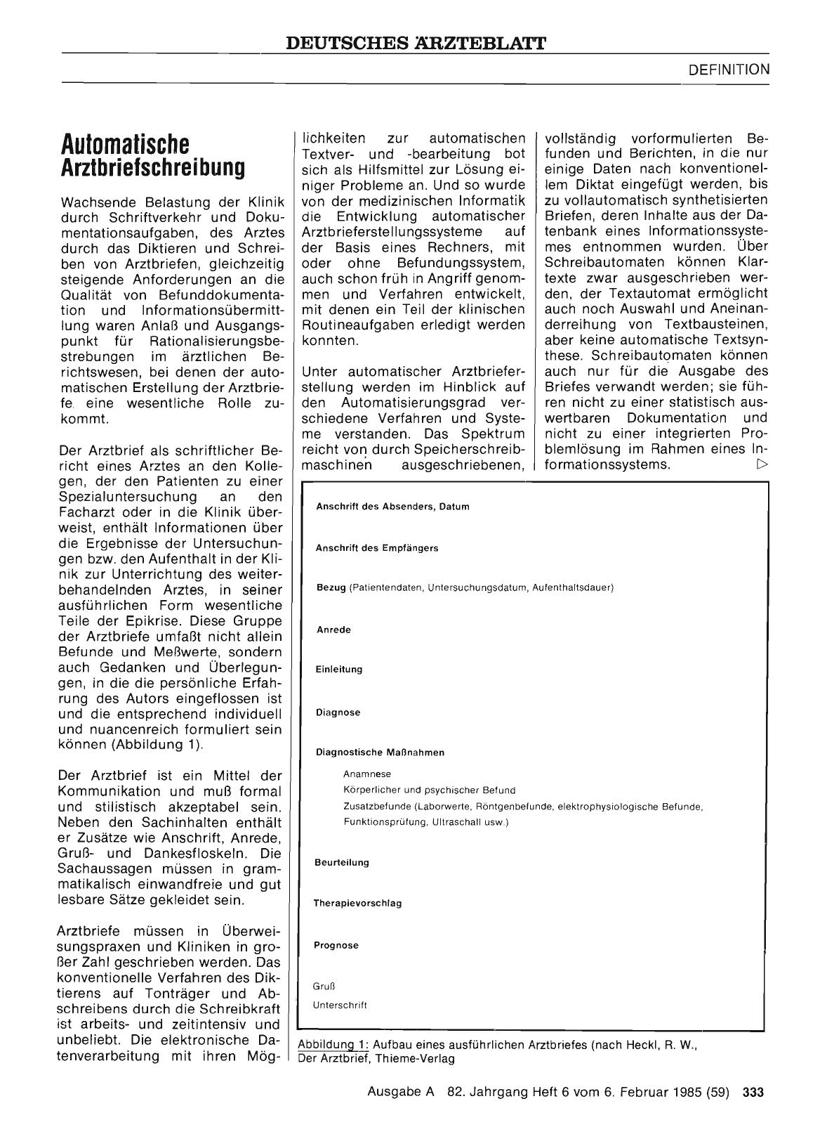 Vorschauseite 1: Automatische Arztbriefschreibung