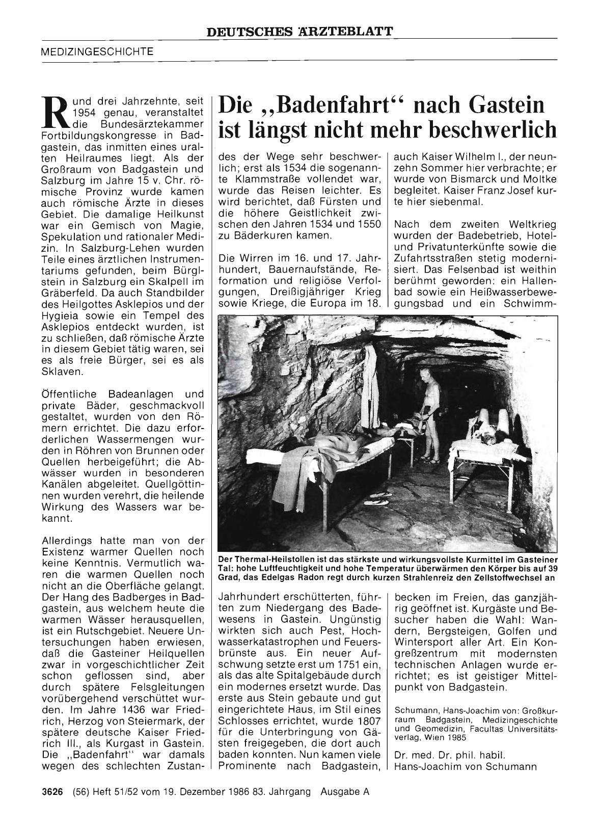 Vorschauseite 1: Die „Badenfahrt“ nach Gastein ist längst nicht mehr beschwerlich
