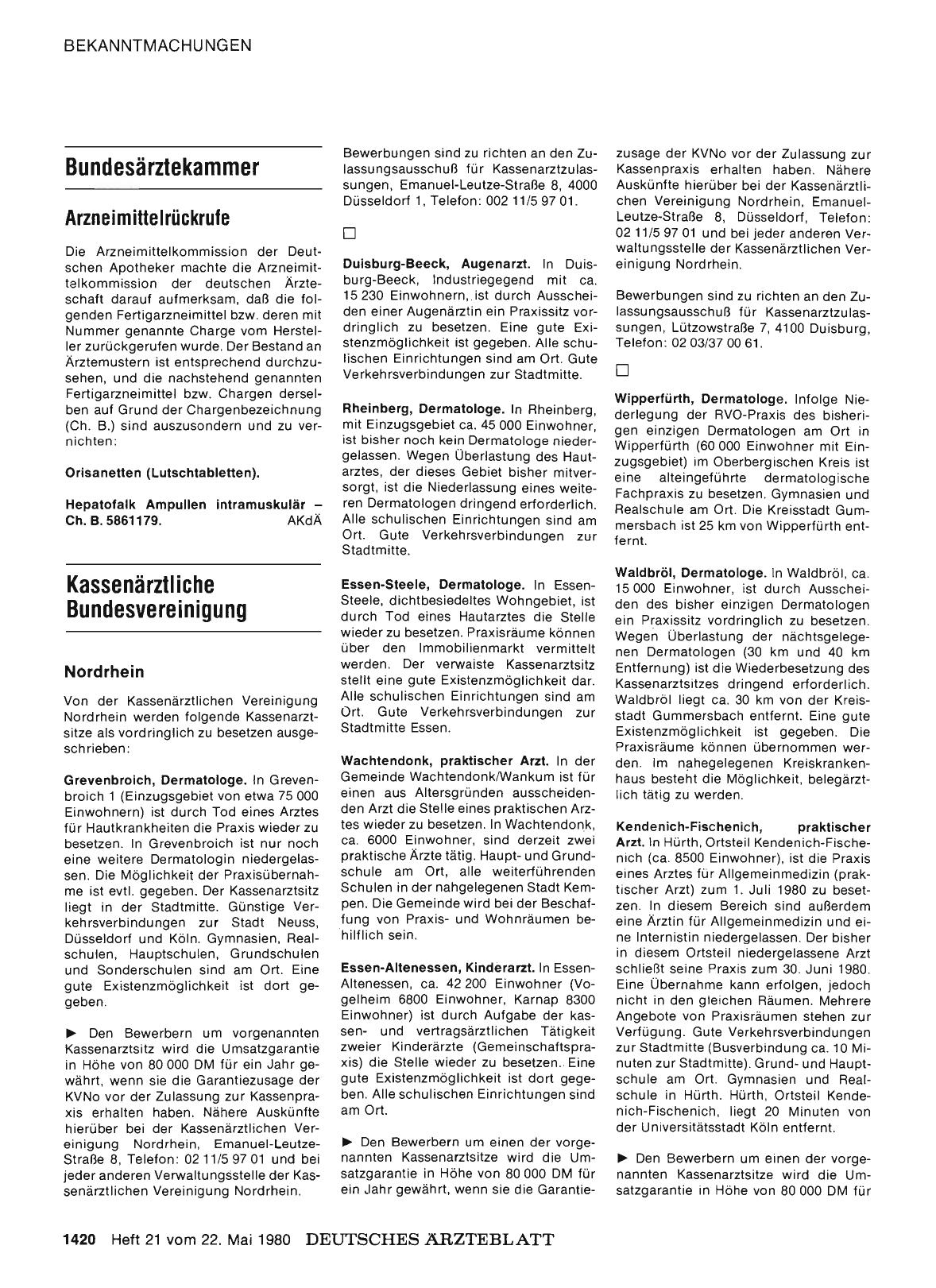 Vorschauseite 1: Bundesärztekammer