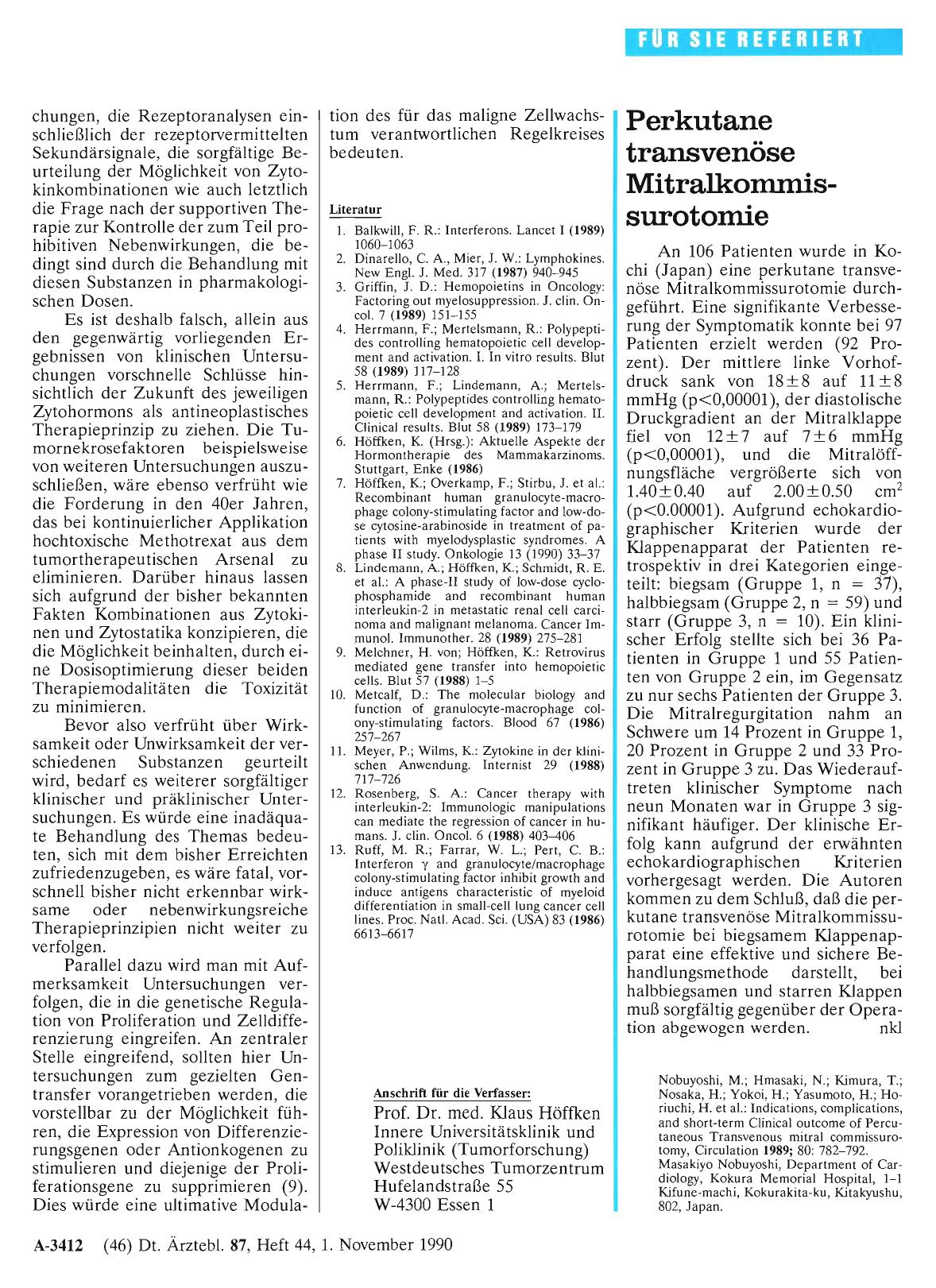 Vorschauseite 1: Perkutane transvenöse Mitralkommissurotomie