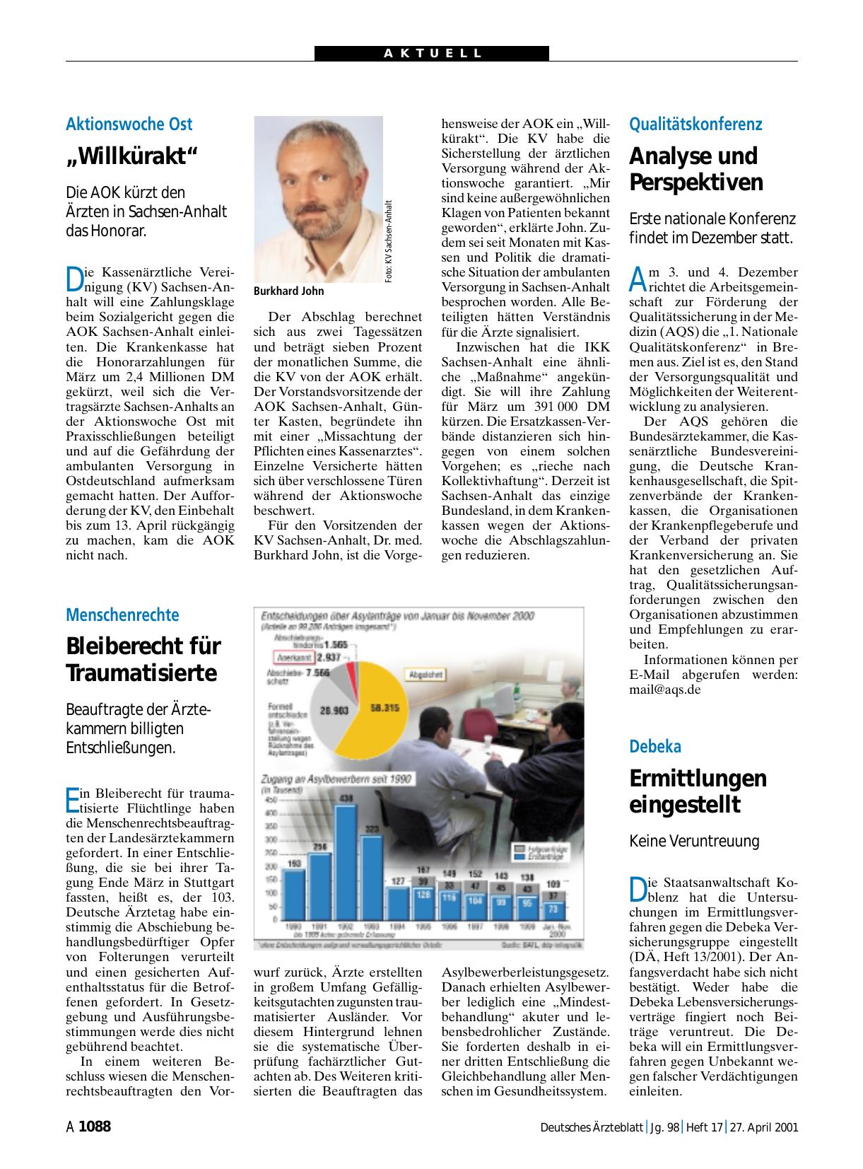 Vorschauseite 1: Aktionswoche Ost: „Willkürakt“