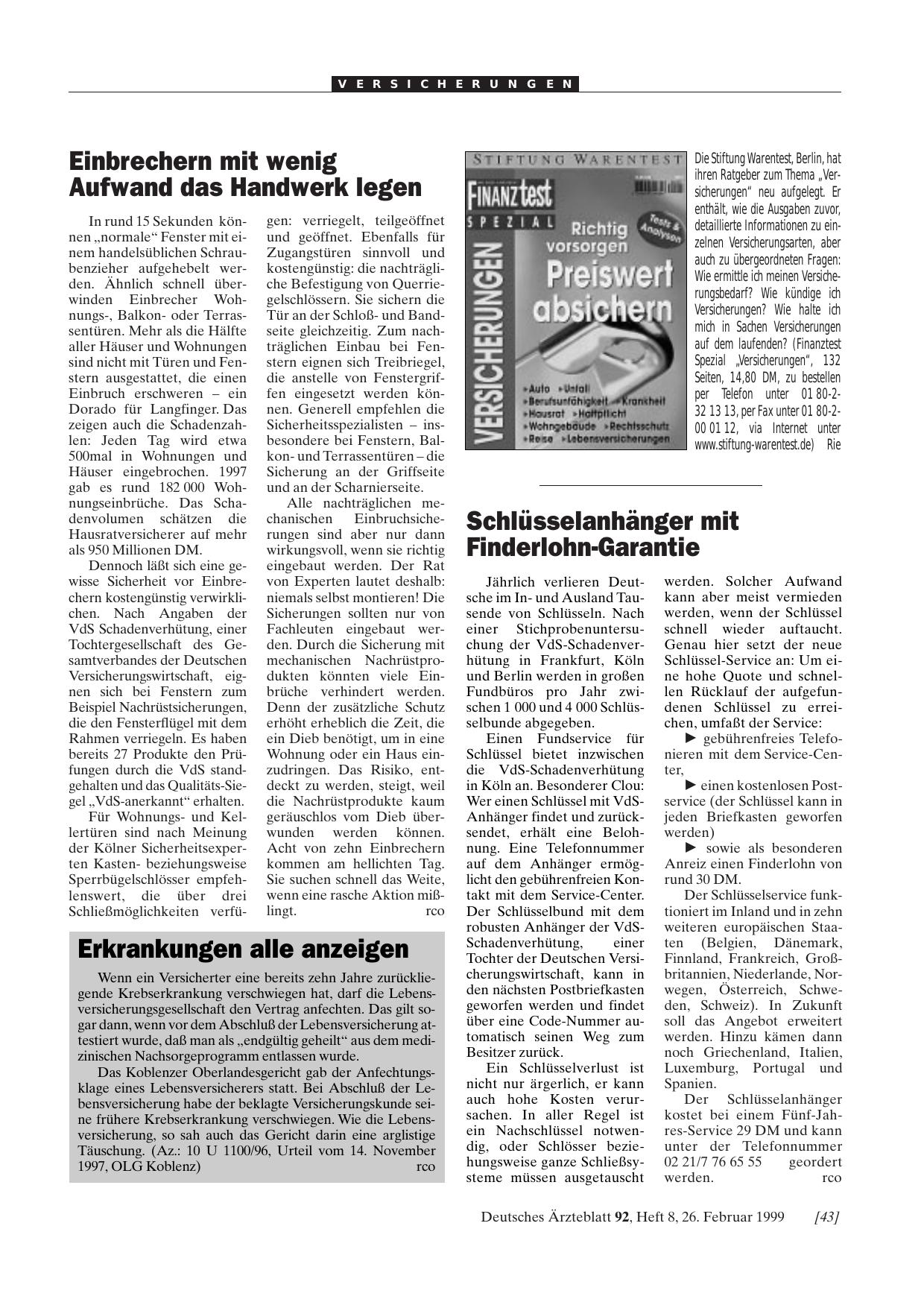 Vorschauseite 1: Schlüsselanhänger mit Finderlohn-Garantie
