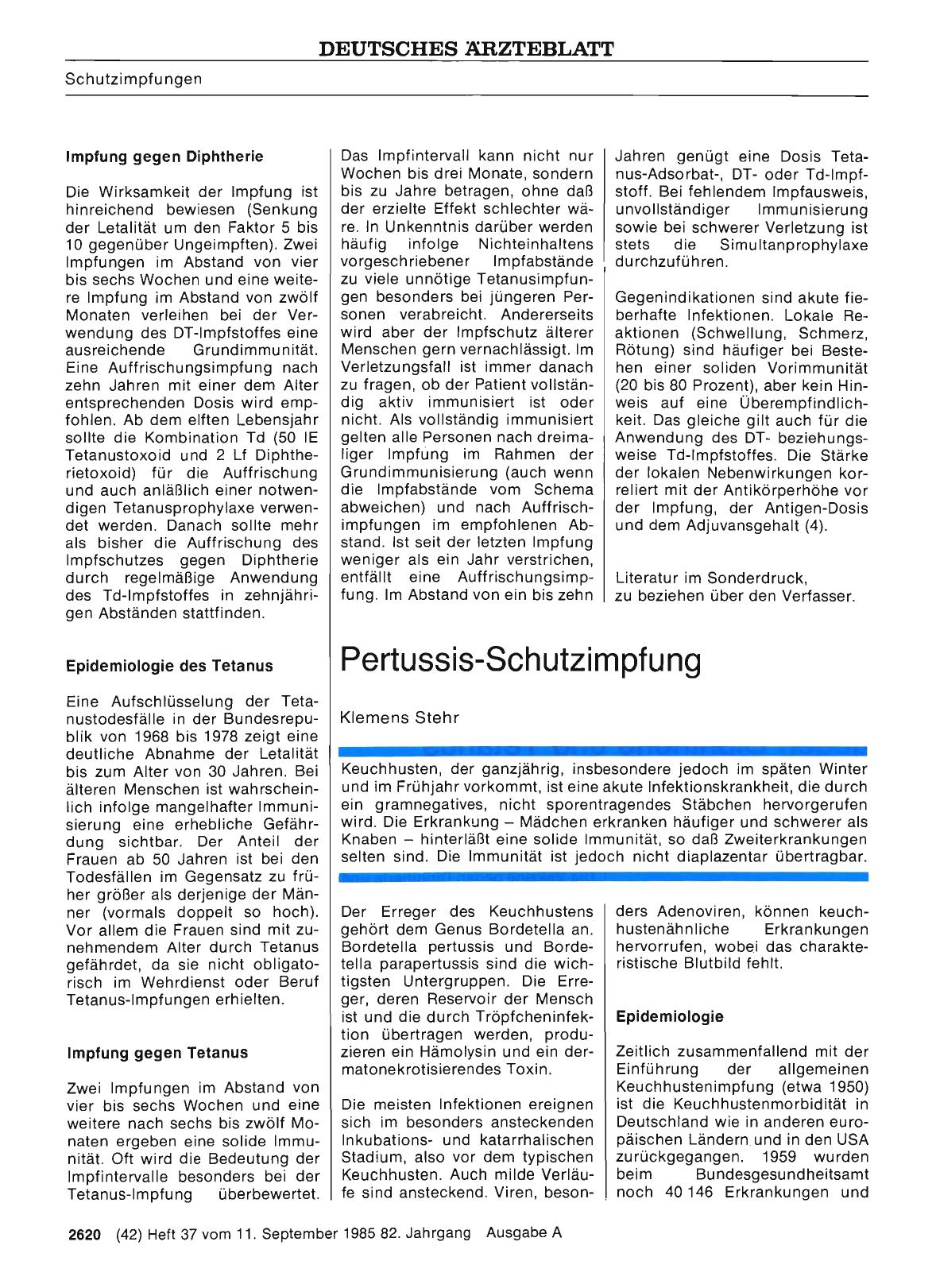 Vorschauseite 1: Pertussis-Schutzimpfung