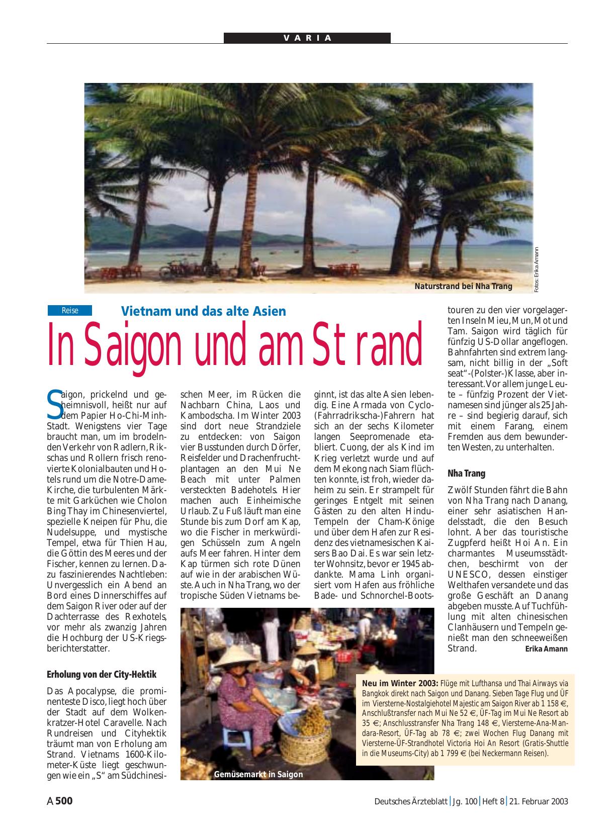 Vorschauseite 1: Vietnam und das alte Asien: In Saigon und am Strand