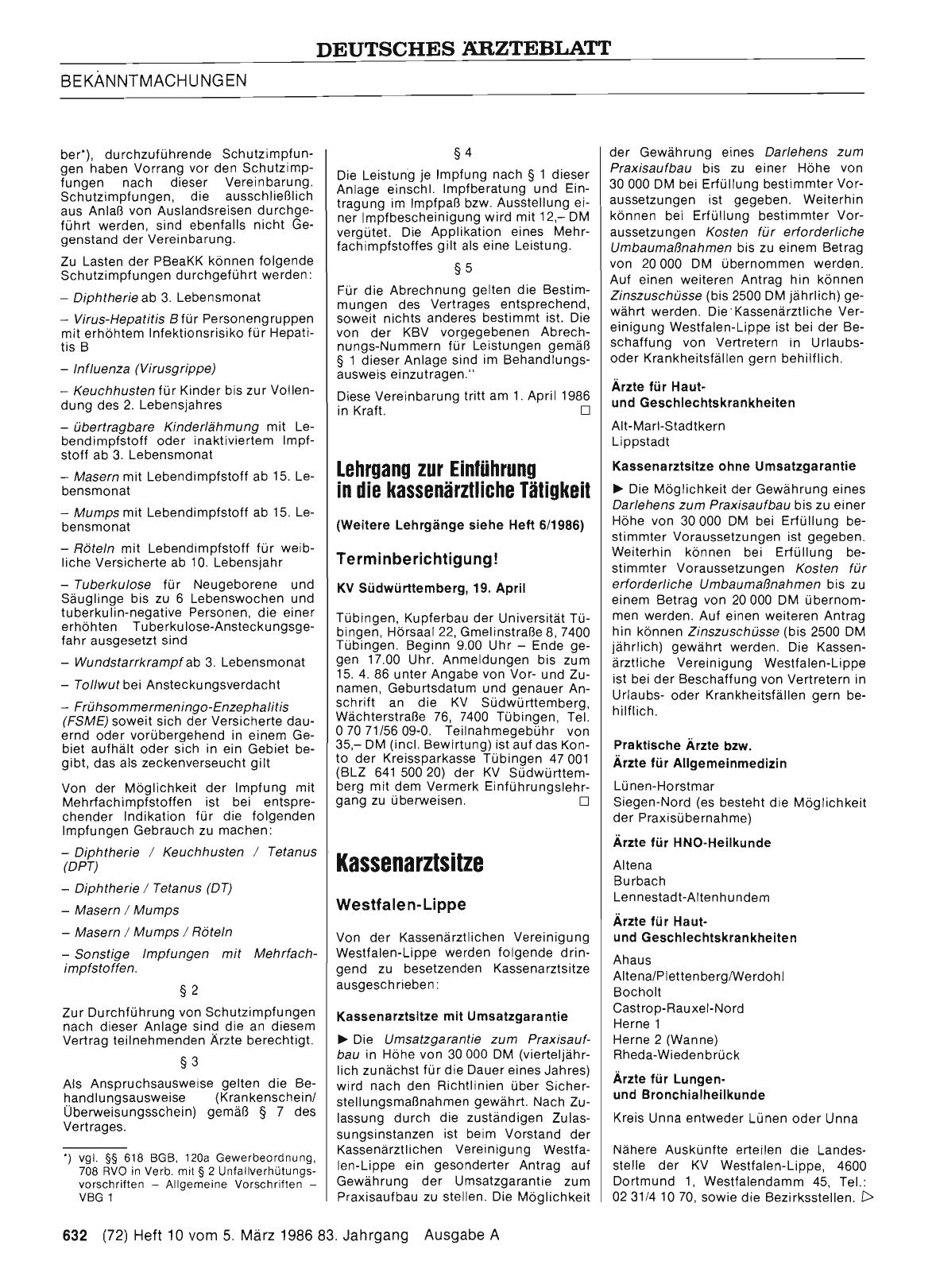 Vorschauseite 1: Kassenarztsitze