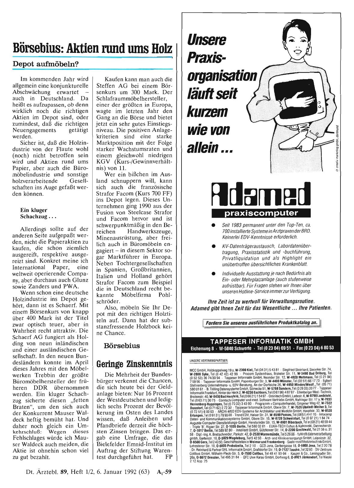 Vorschauseite 1: Börsebius: Aktien rund ums Holz