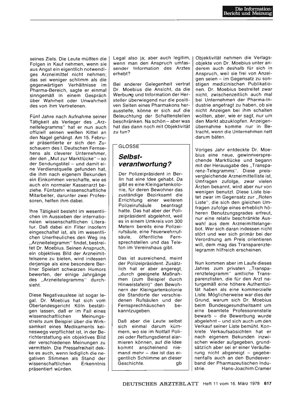 Vorschauseite 1: Selbstverantwortung?