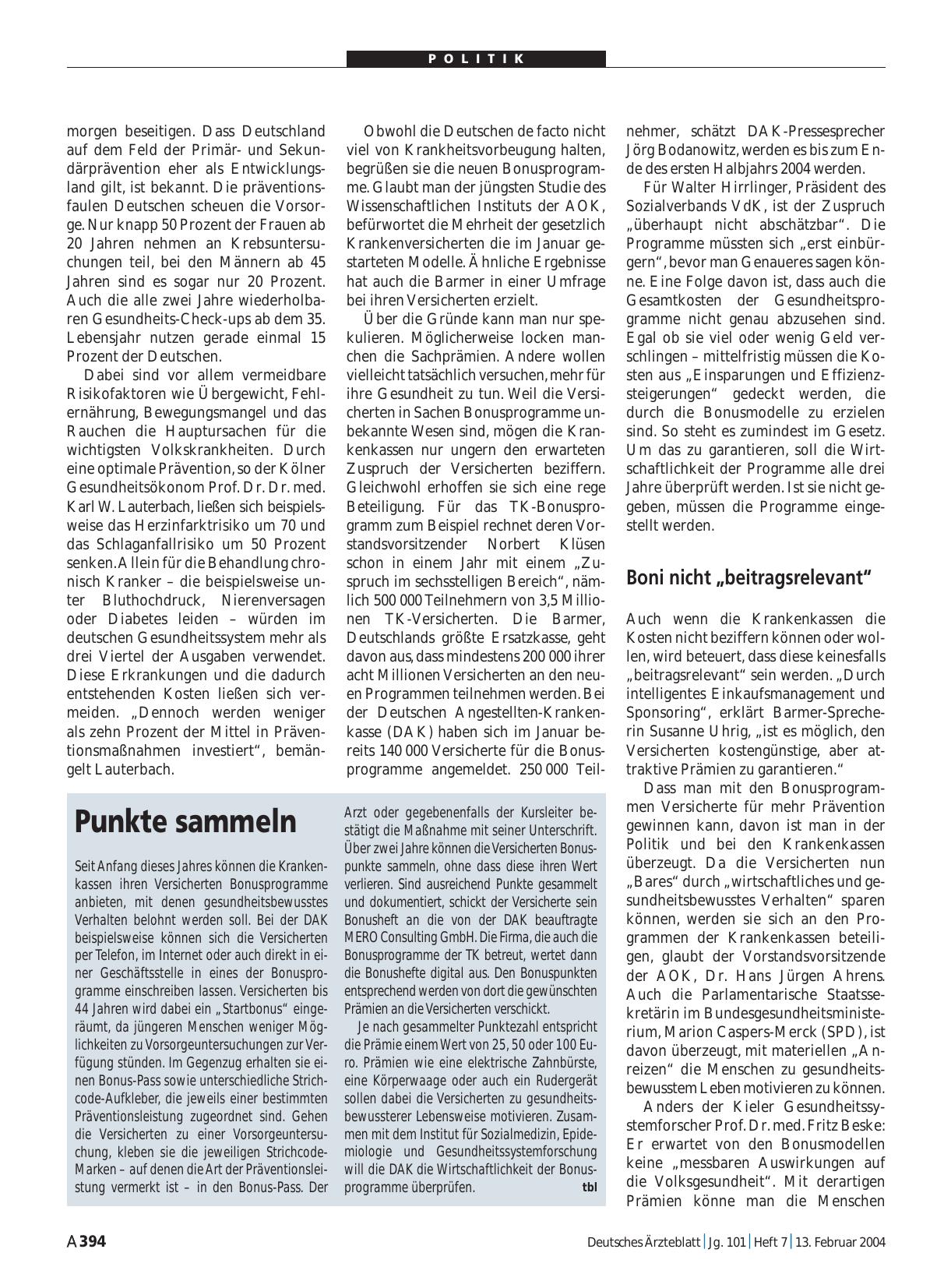 Vorschauseite 1: Punkte sammeln