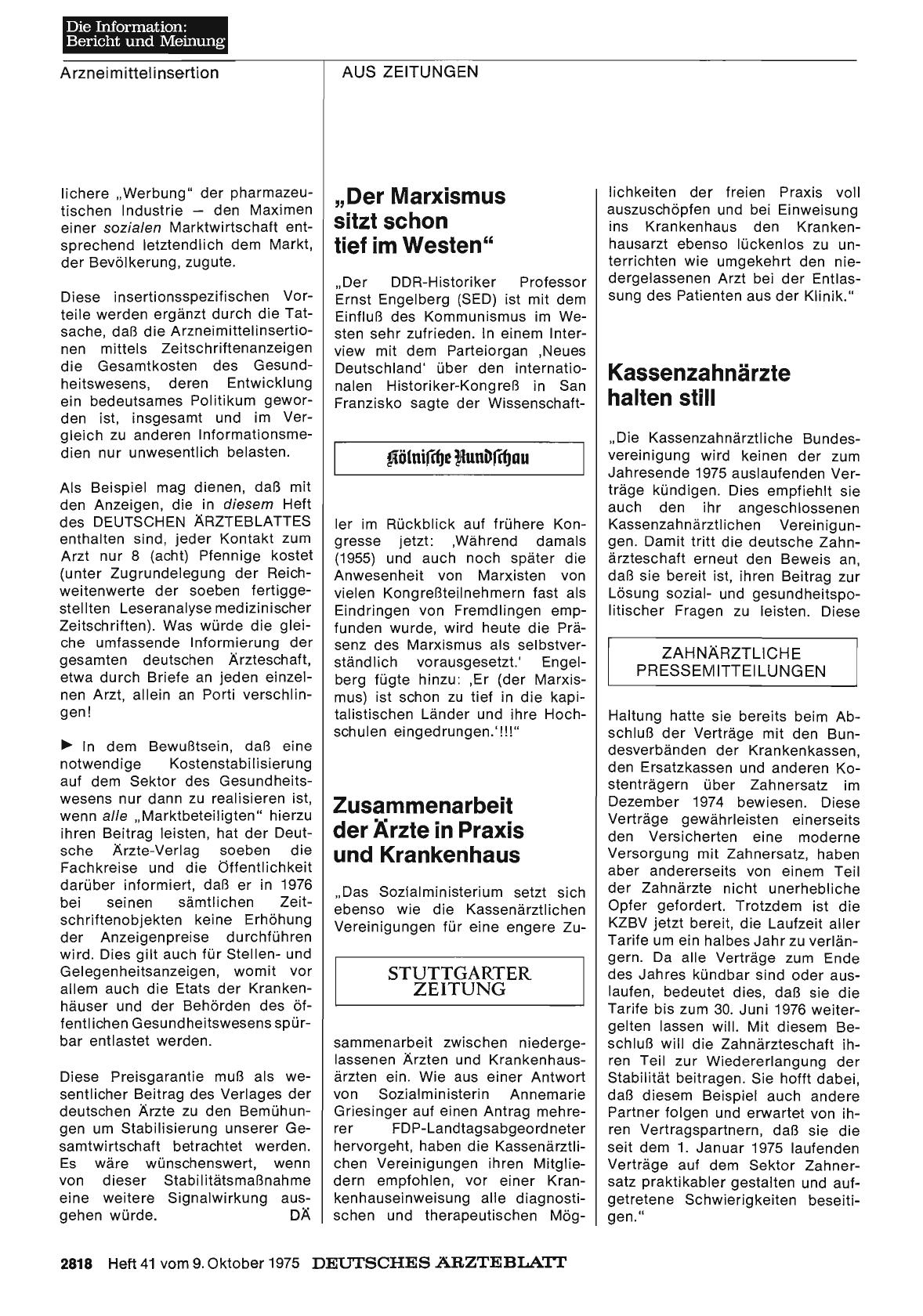 Vorschauseite 1: Kassenzahnärzte halten still