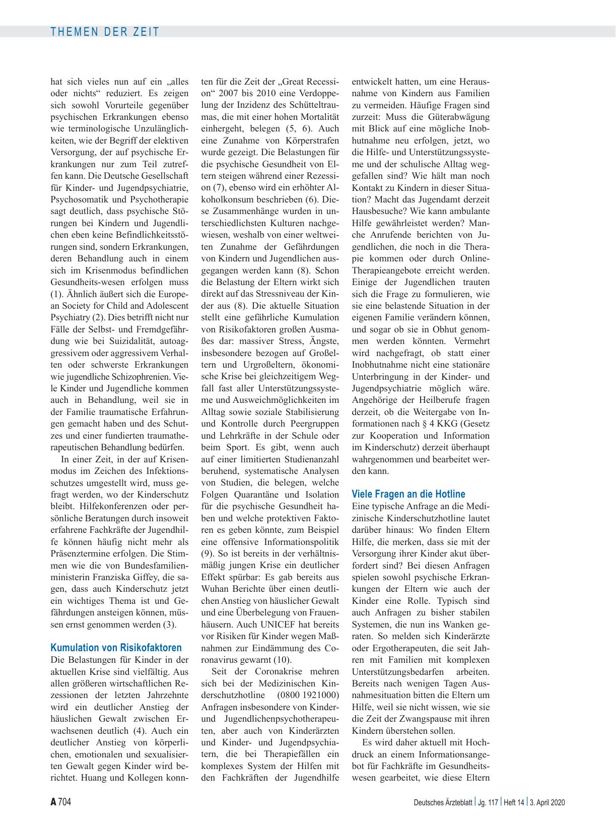 Vorschauseite 2: COVID-19-Pandemie: Kinderschutz ist systemrelevant