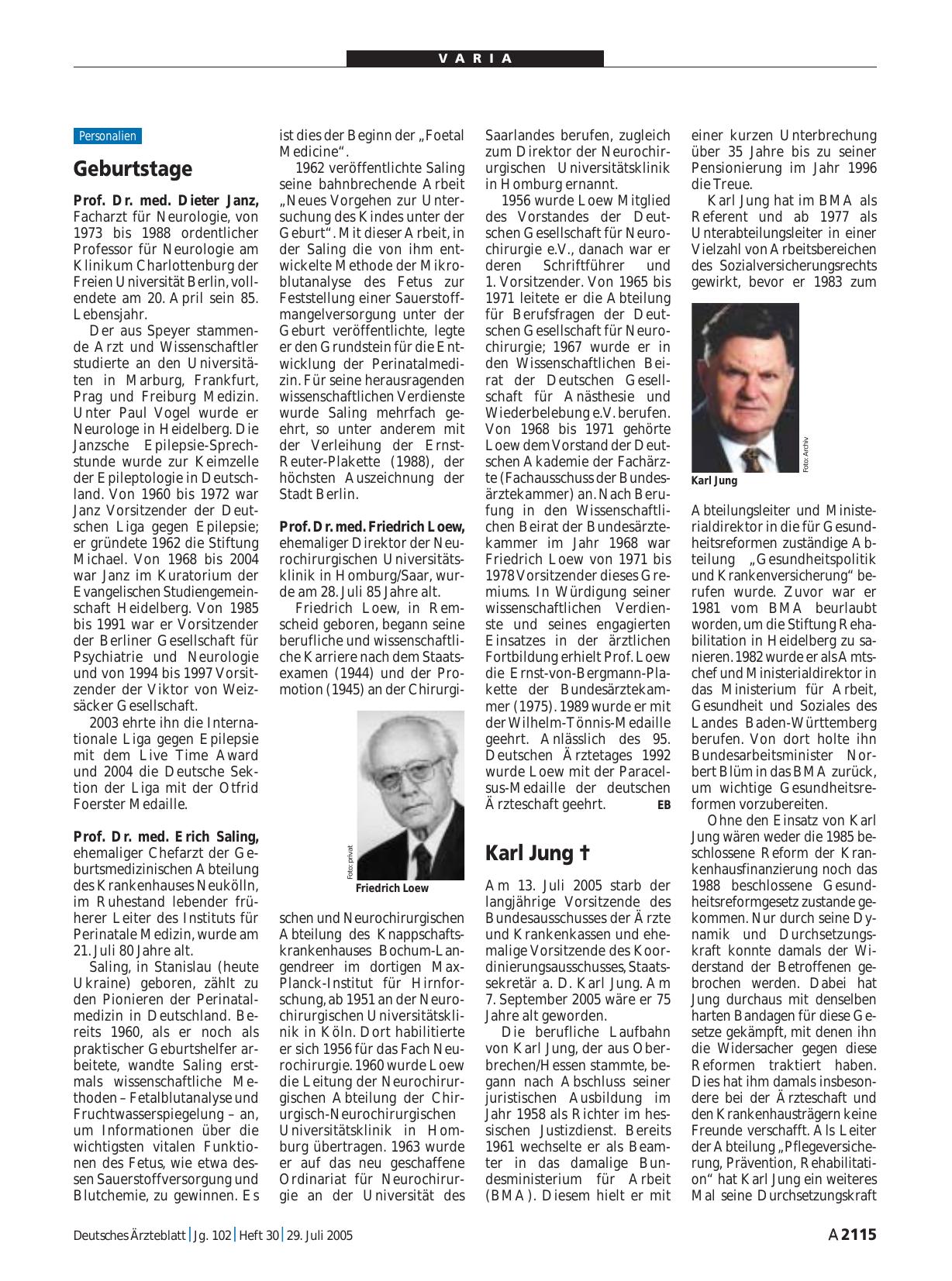 Vorschauseite 1: Geburtstage