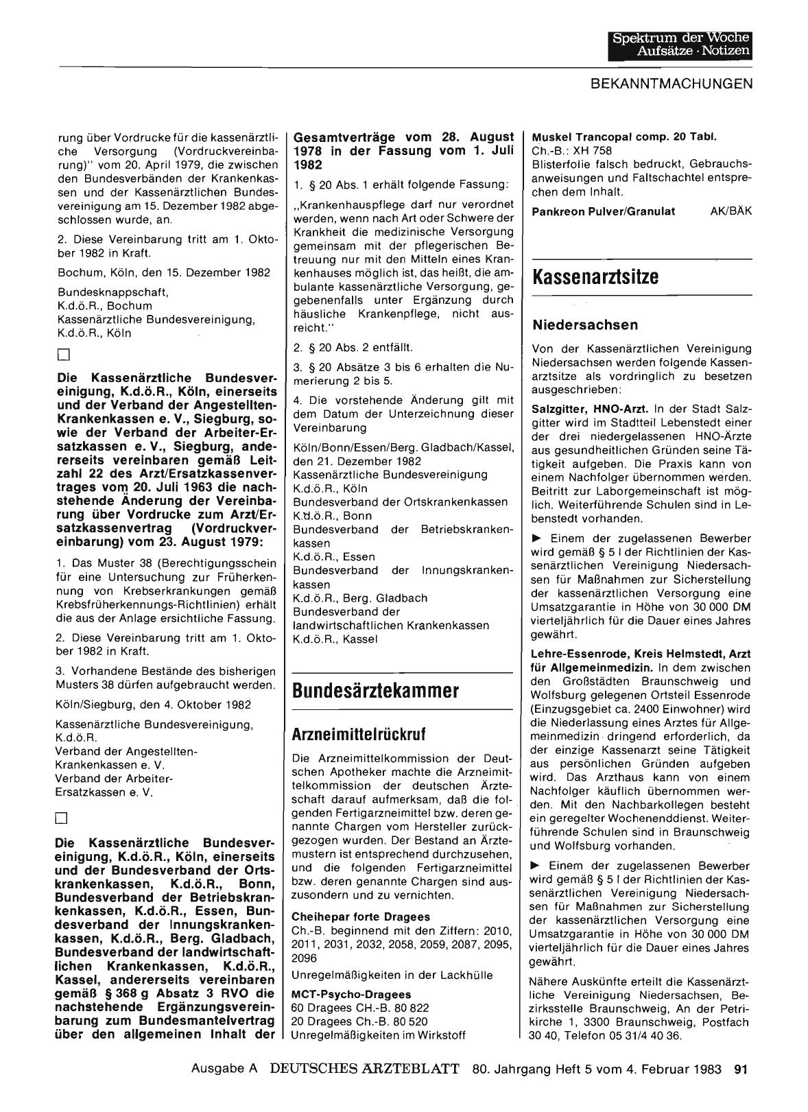 Vorschauseite 1: Kassenarztsitze